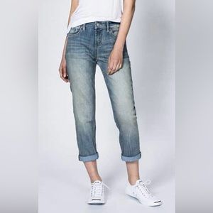 Dish denim straight leg jeans